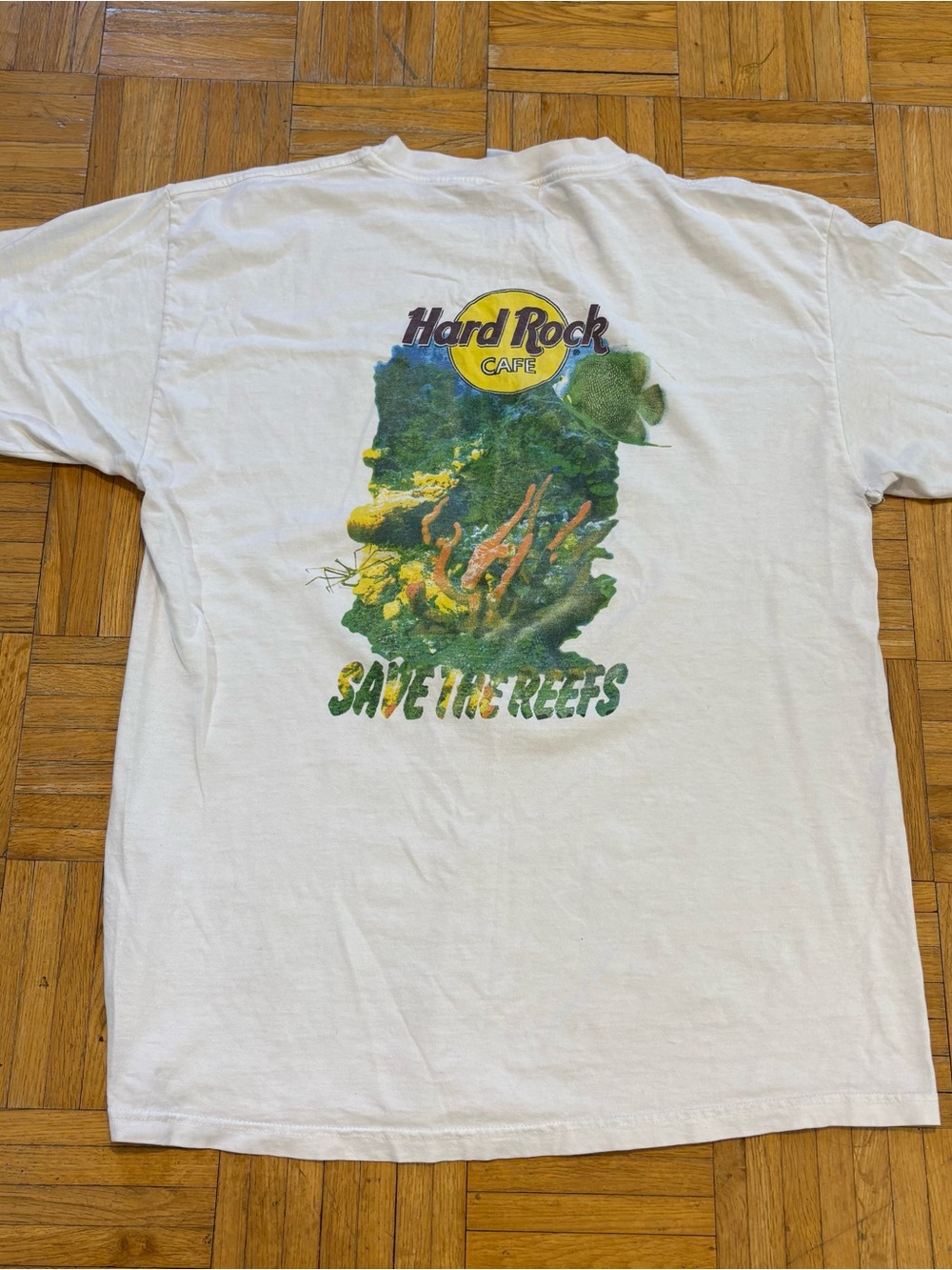 Vintage Hard Rock Cafe Save The Reefs Cozumel Graphic Shirt